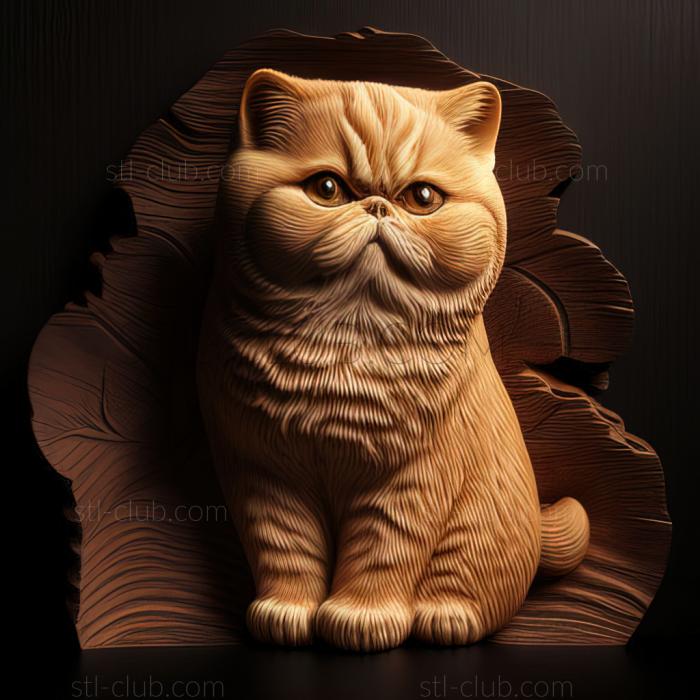 3D model st Exotic Shorthair cat (STL)